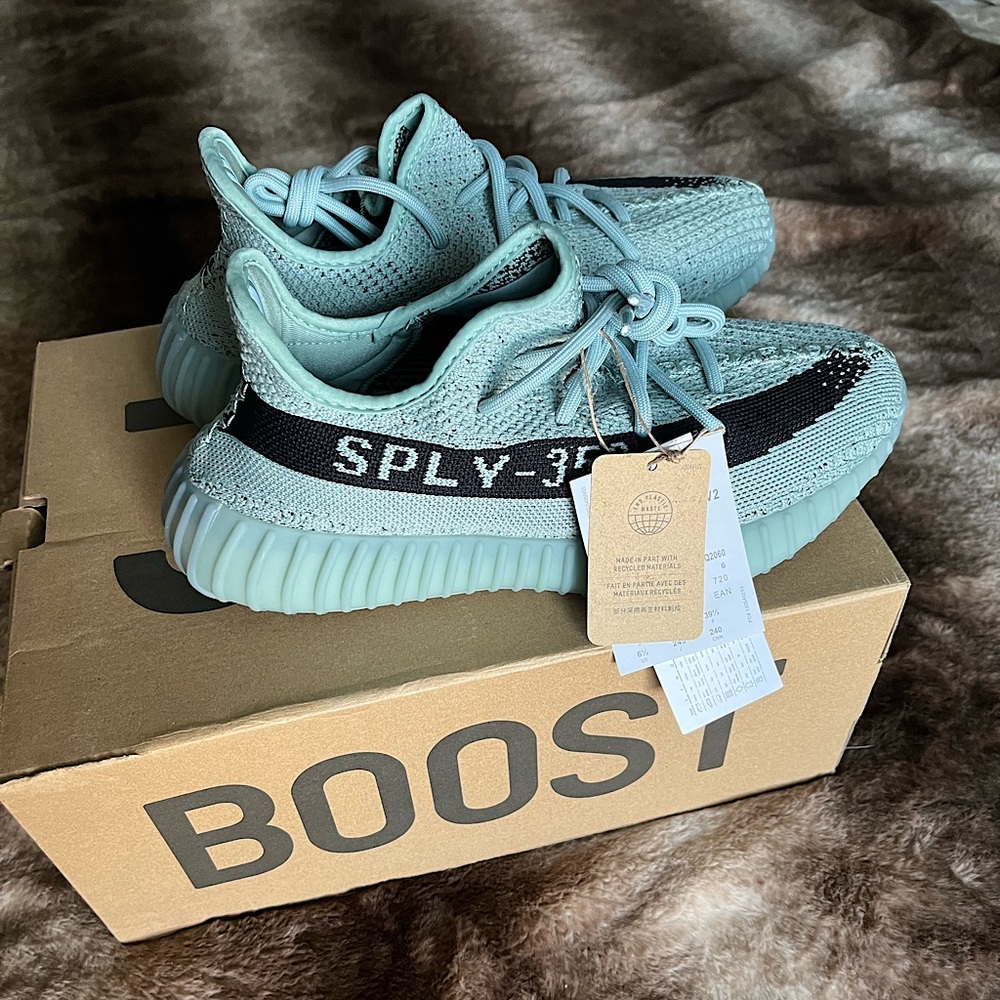 Adidas Yeezy Boost 350 V2 Salt Mens 6.5 blue black Womens Size 7.5 NEW HQ2060